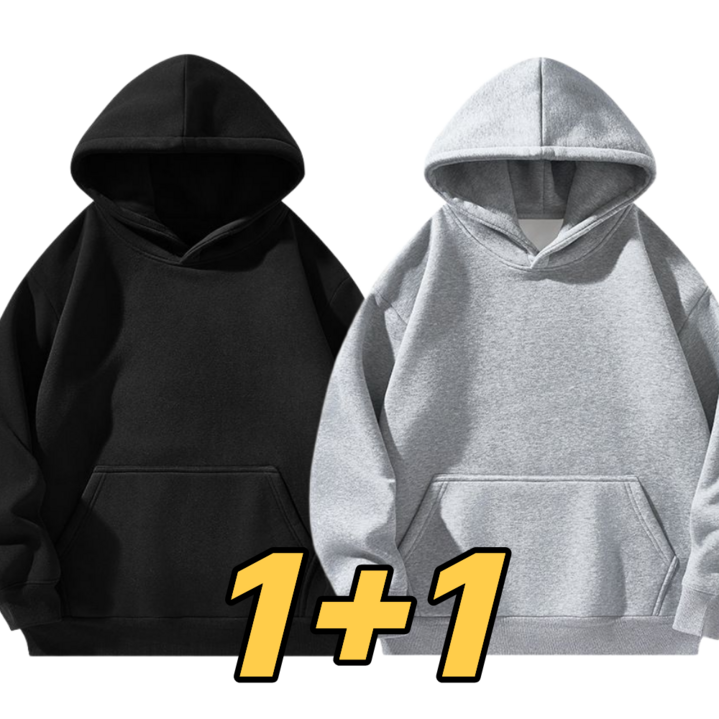 무지 후드티 남녀공용 데일리 빅사이즈 1+1