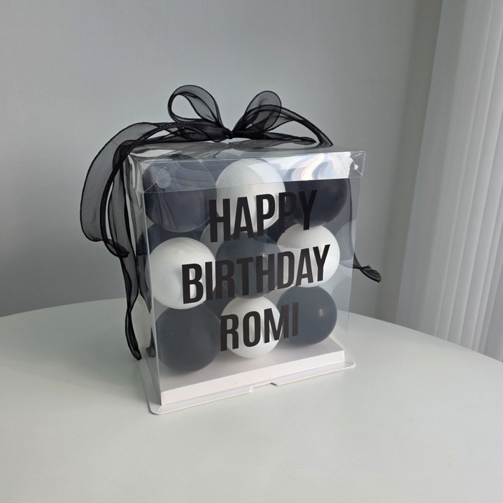 이벤트홀릭 DIY 벌룬박스 자유레터링 생일풍선파티용품