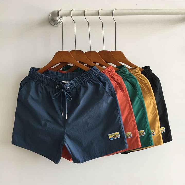 벙커벙커 빅사이즈 쿨 아이스 4부 밴딩 패치 반바지