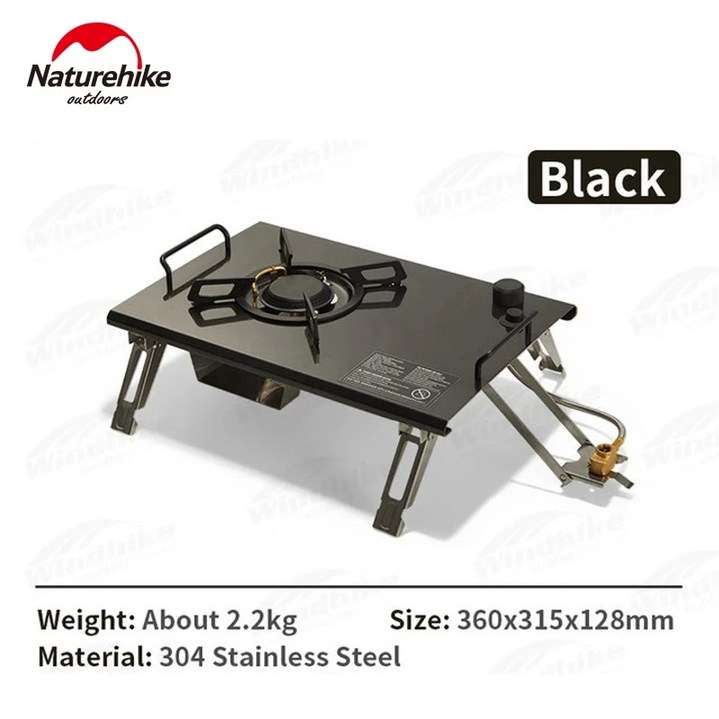 네이처하이크 휴대용 접이식 304 스테인레스 스틸 스토브 4000W 높은 화력 캠프 피크닉 요리 일치 IGT 테이