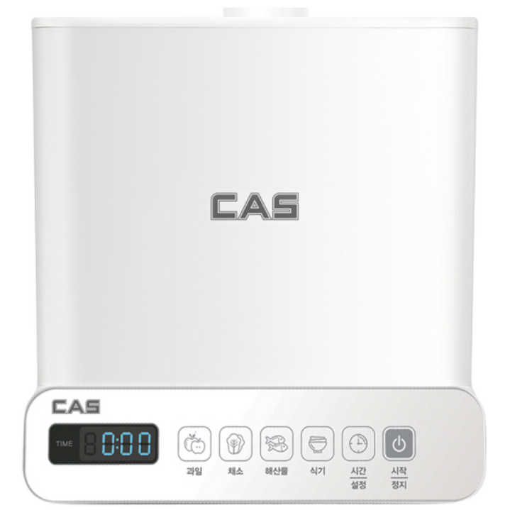 CAS NEW PURE-ALL 초음파세척기 퓨어올 야채 과일 젖병 식기 세척기, 화이트