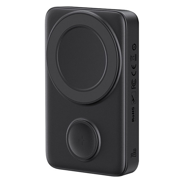 맥도도 애플워치 스탠드형 맥세이프 보조배터리 10000mAh C타입, 블랙 MC1461