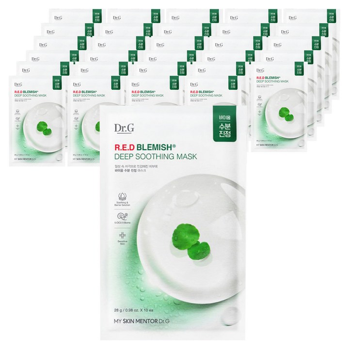닥터지 레드 블레미쉬 딥 수딩 마스크, 10개입, 3개