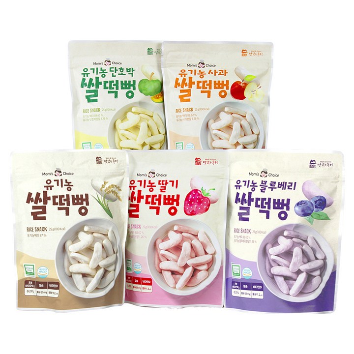 맛있는풍경 유기농 쌀떡뻥 5종 세트