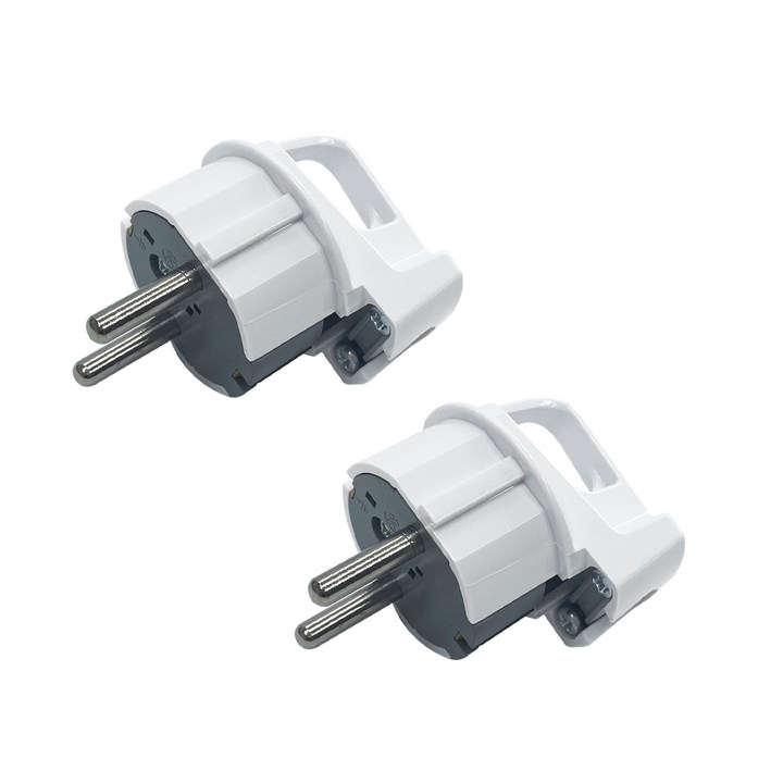 현대일렉트릭 국산 ㄱ자 접지플러그 16A 250V