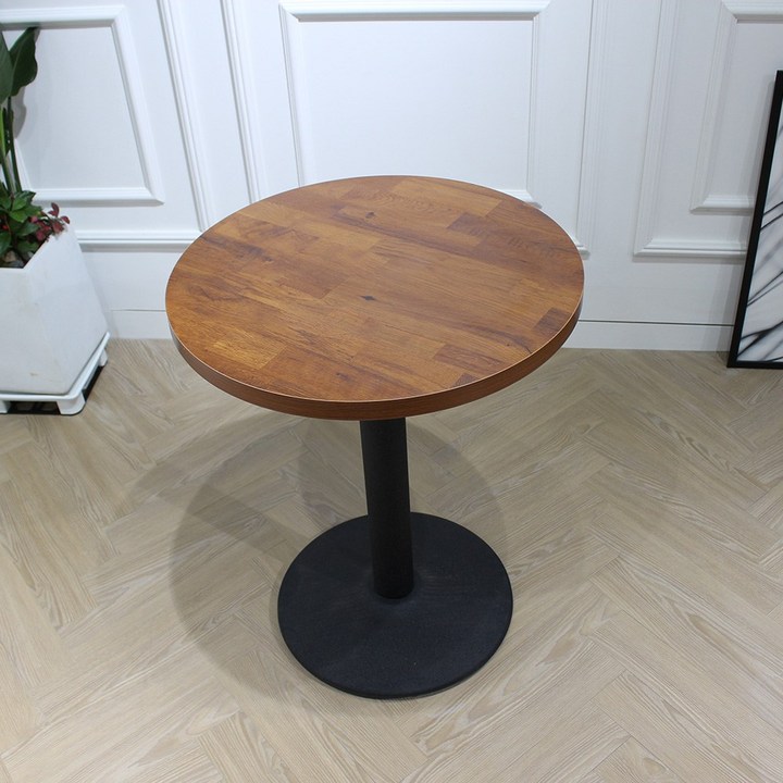 카페원형테이블 산들리빙 2인 4인 식탁 카페테이블 빈티지 업소용 가정용 홈세트 테이블, 로시600원형테이블