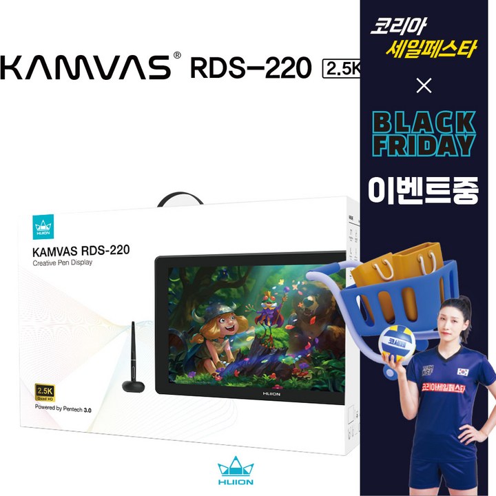 휴이온 KAMVAS RDS220 22인치 QHD액정타블렛