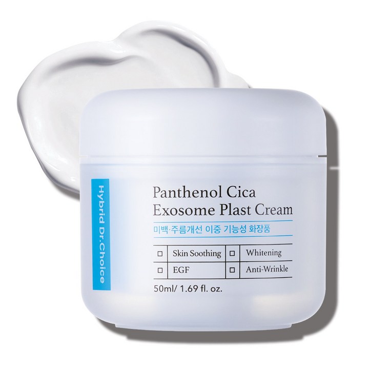 닥터초이스 판테놀 시카엑소좀 크림 50ml PDRN 줄기세포 세라마이드 히알루론산 알란토인 주름 미백기능성 피부과 병원입점, 2개, 50g
