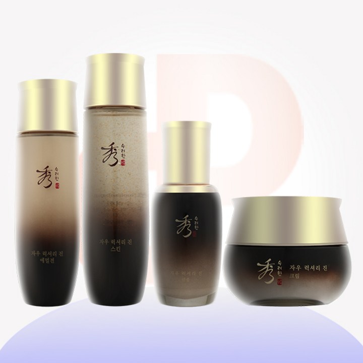 수려한 자우 럭셔리 진 기초 4종스킨에멀전앰플크림, 1개