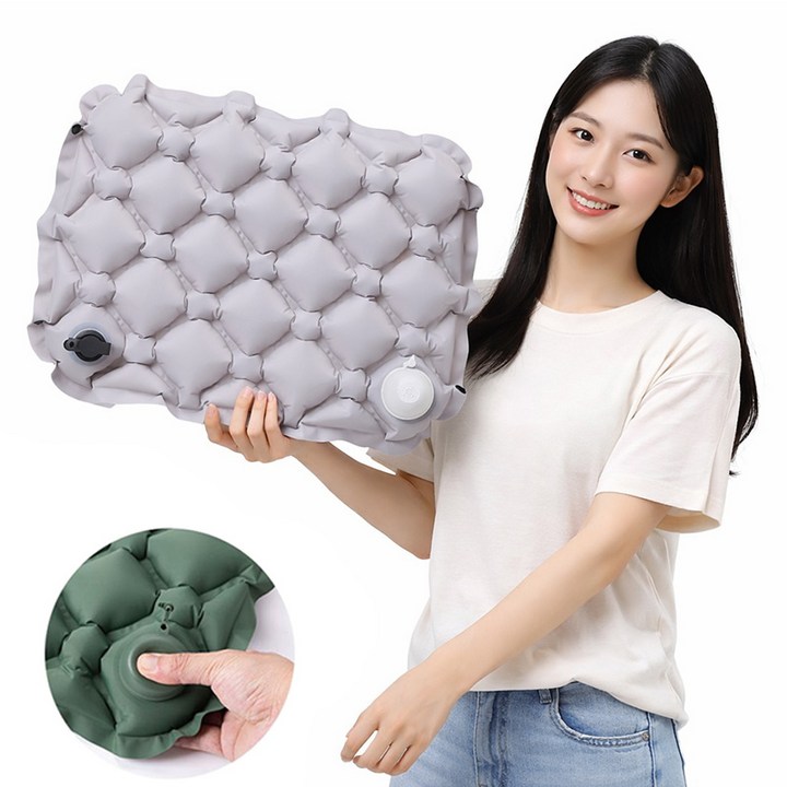 20개 한정특가호프너 휴대용 에어 방석 사무실 캠핑 기내용 에어 쿠션