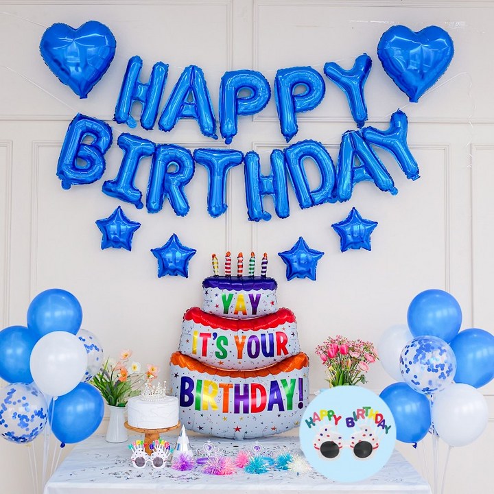 연지마켓 생일풍선 생일파티용품 세트 연지마켓 생일풍선 생일파티용품 세트