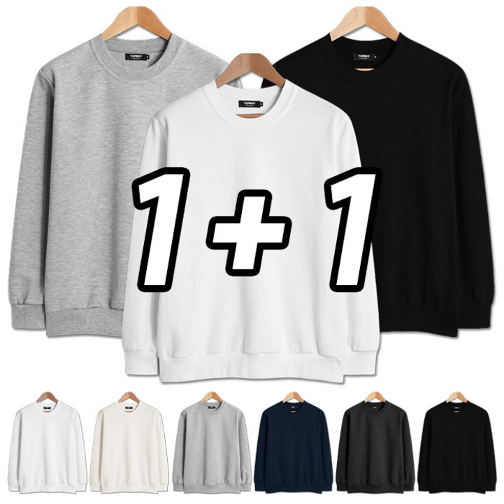 2장묶음 11 데일리 특양면 맨투맨 SCC5223PT