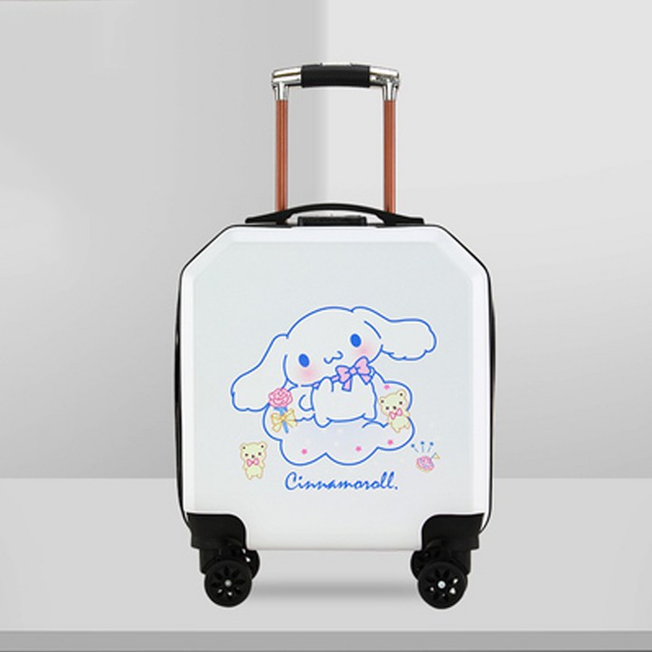 (국내발송) 산리오 시나모롤 캐리어 기내용 보조가방 여행용 소형 미니 캐리어백 선물 18인치