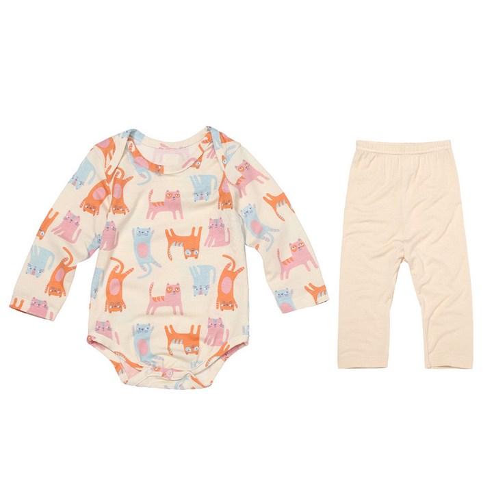 위드오가닉 밤부 긴팔바디수트  바지