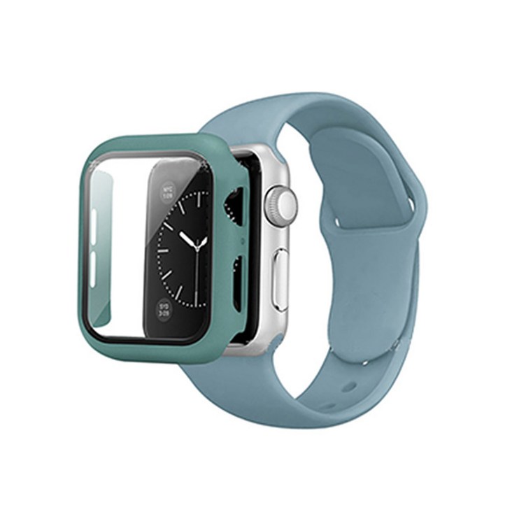 우수스 애플워치 실리콘 밴드  케이스 세트 38mm SM