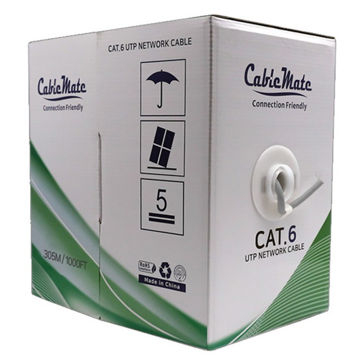 케이블메이트 CAT.6 UTP 기가 제작용 박스형 랜케이블 CM1181 케이블메이트 CAT.6 UTP 기가 제작용 박스형 랜케이블 CM1181