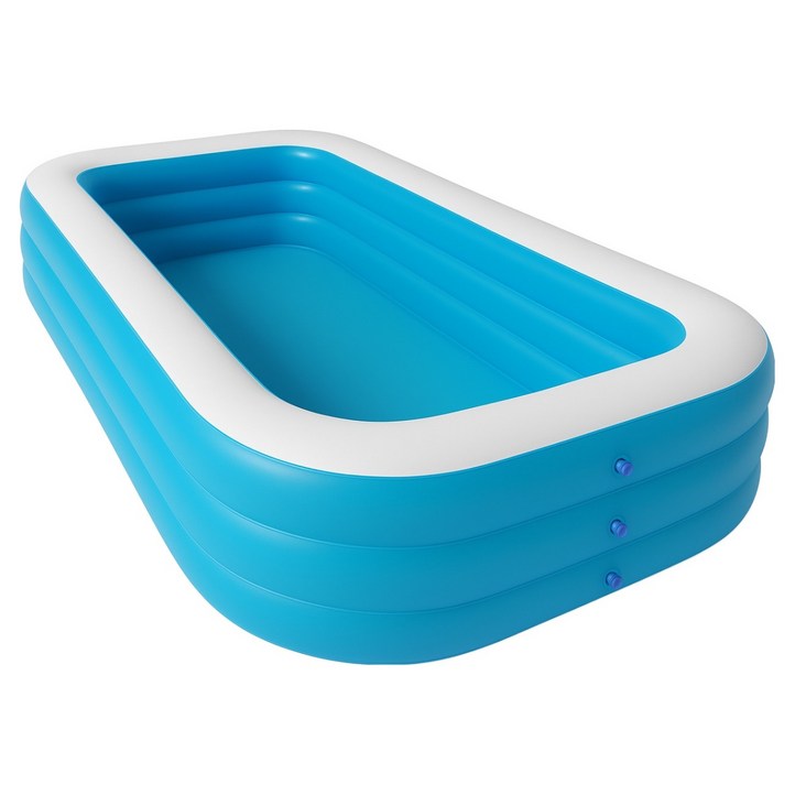 젤루뚝 실내 야외 사각 물놀이 풀장, 블루, 1개