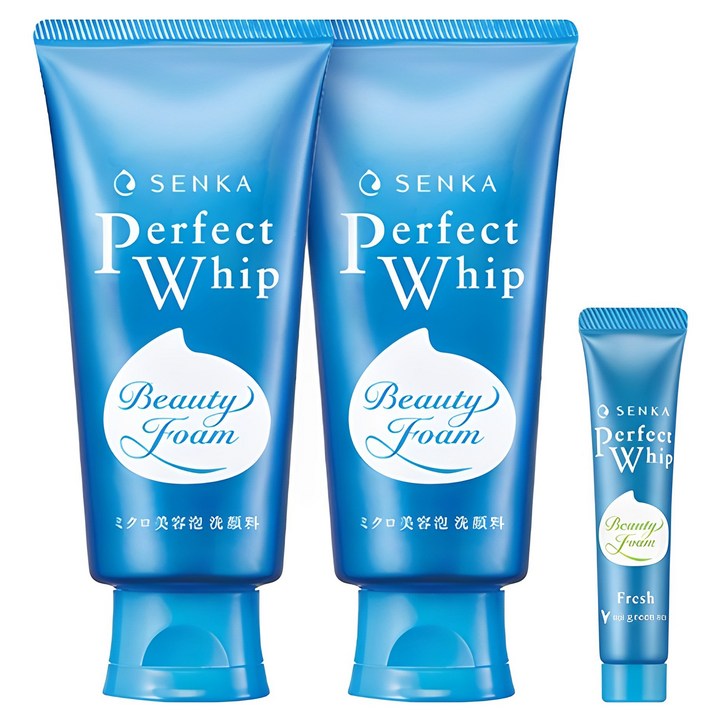 센카 퍼펙트 휩 페이셜 워시 클렌징 폼 120g 2p  15g
