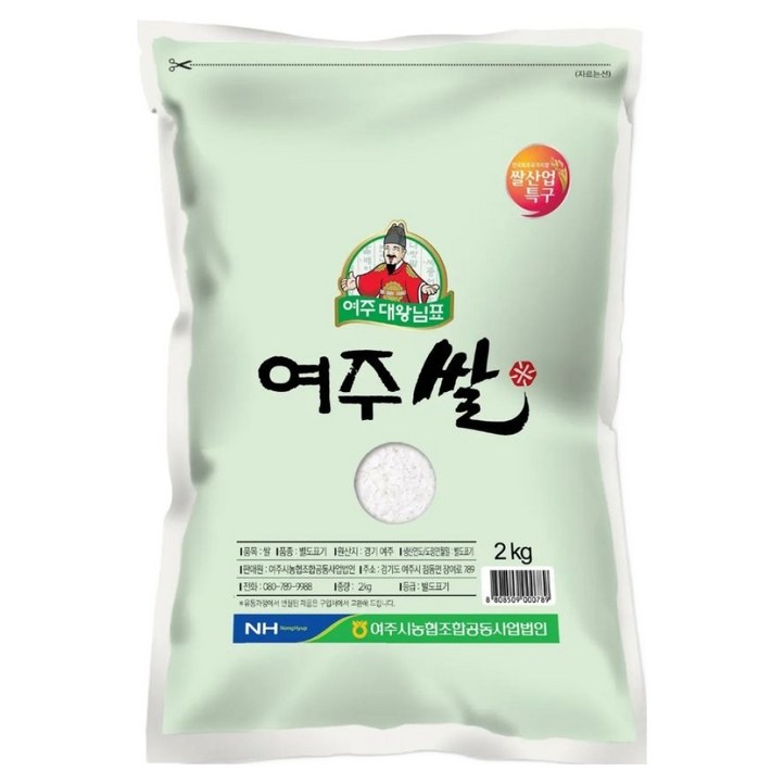 대왕님표 여주쌀 단아미, 2kg, 1개, 특등급