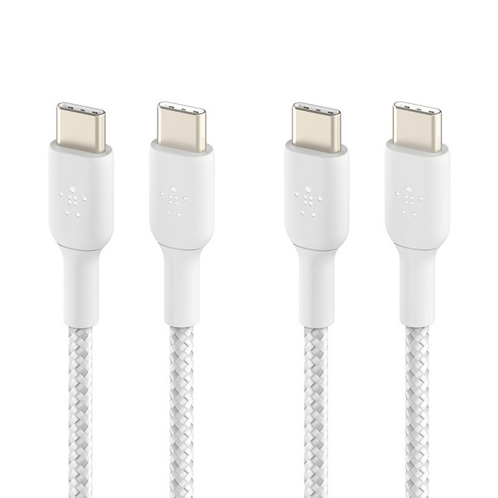 벨킨 BoostCharge 브레이디드 USB C타입C타입 고속 충전케이블 CAB004bt2MWH