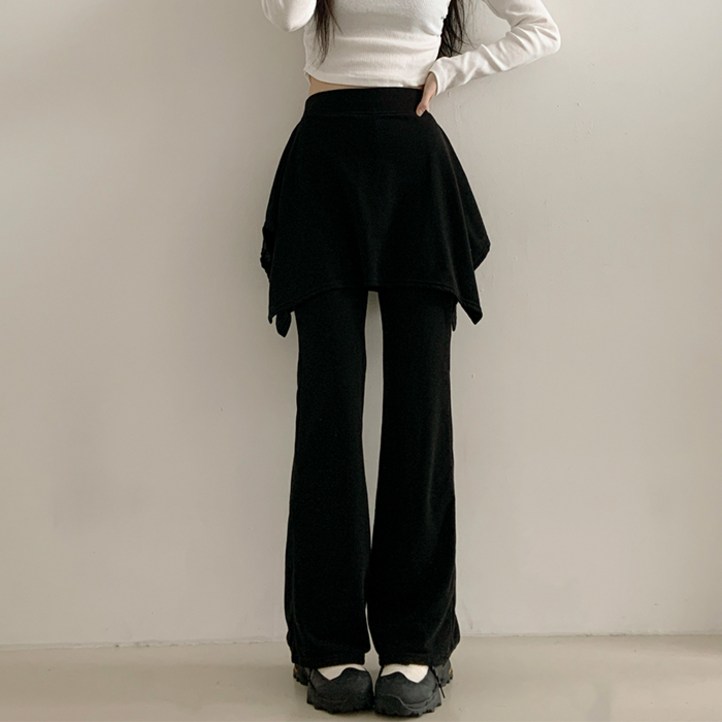 라라온 스판 언발 랩 스커트 팬츠 TSP2666