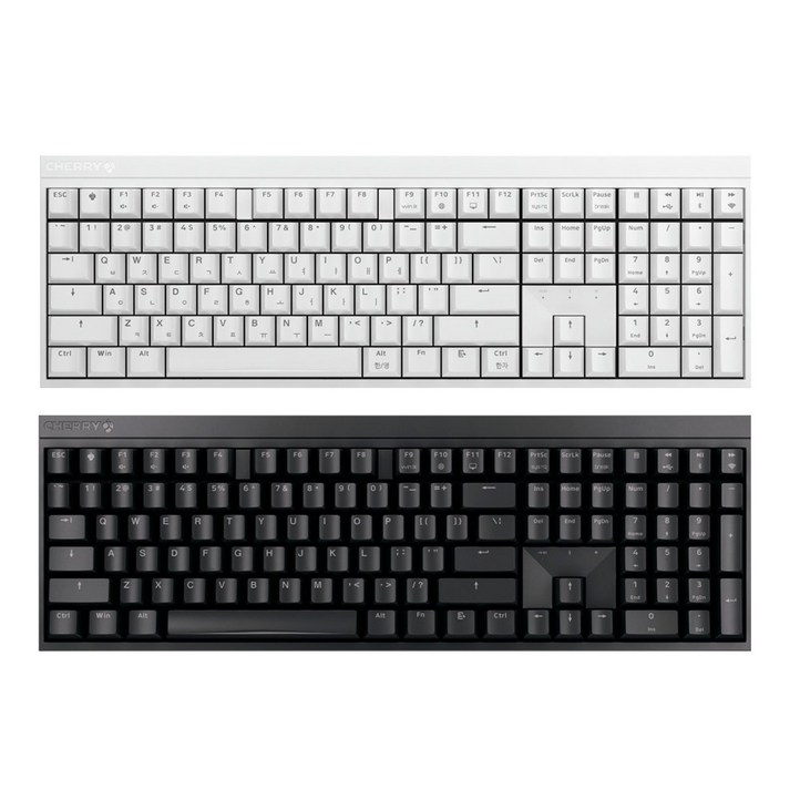 CHERRY 무선 기계식 일반형 키보드, 블랙, MX BOARD 2.0S 저소음적축, 적축 CHERRY 무선 기계식 일반형 키보드, 블랙, MX BOARD 2.0S 저소음적축, 적축
