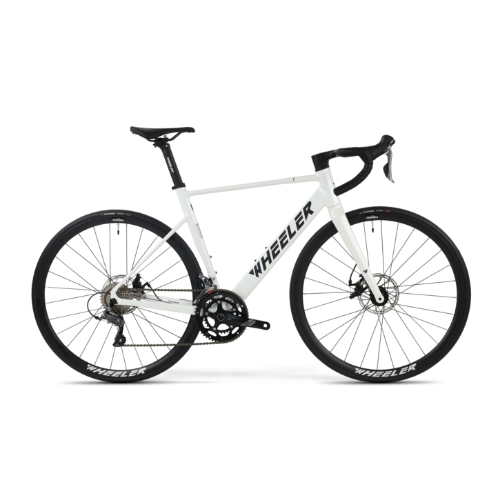 휠러 칠리 ALR 시티화이트 시마노 클라리스 입문용 가성비 디스크 로드자전거 추천 일체형 핸들바 풀인터널 입문급 로드바이크, 1개, 44cm, 시티화이트