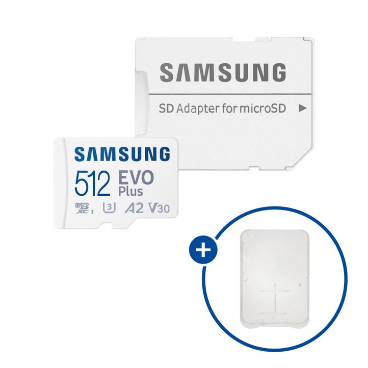 공식인증 정품 삼성전자 마이크로SD카드 EVO PLUS 512GB MBMC512SAKR 보관케이스, 512GB, 1개