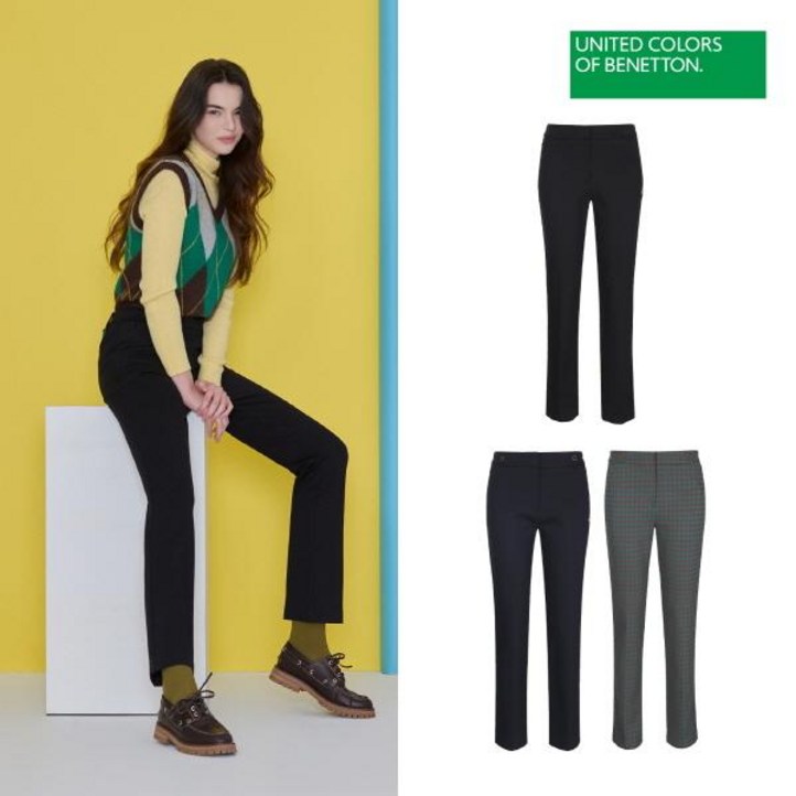 최신상24FW 베네통 스포츠 여성용 폰테 기모팬츠 2종