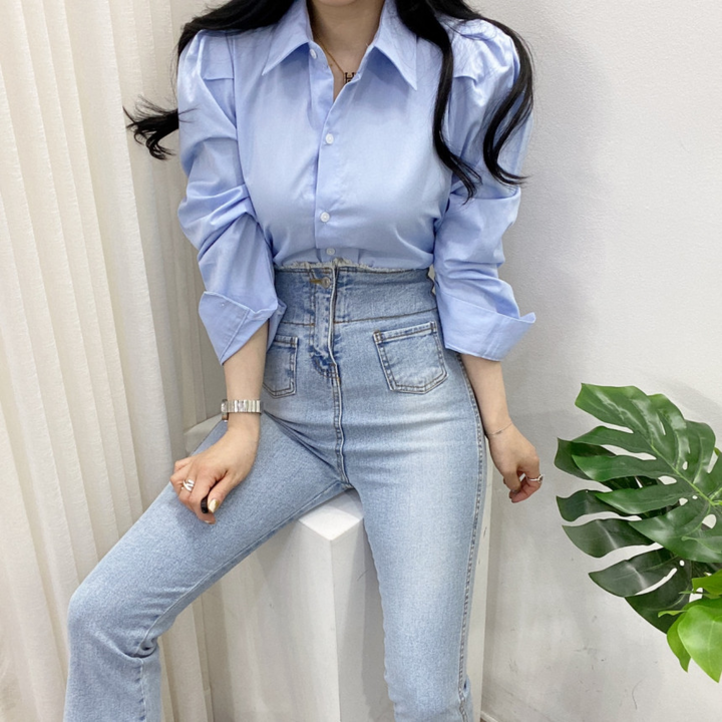 스트릿제이 여자 숄더 블라우스 셔츠 스트릿제이 여자 숄더 블라우스 셔츠