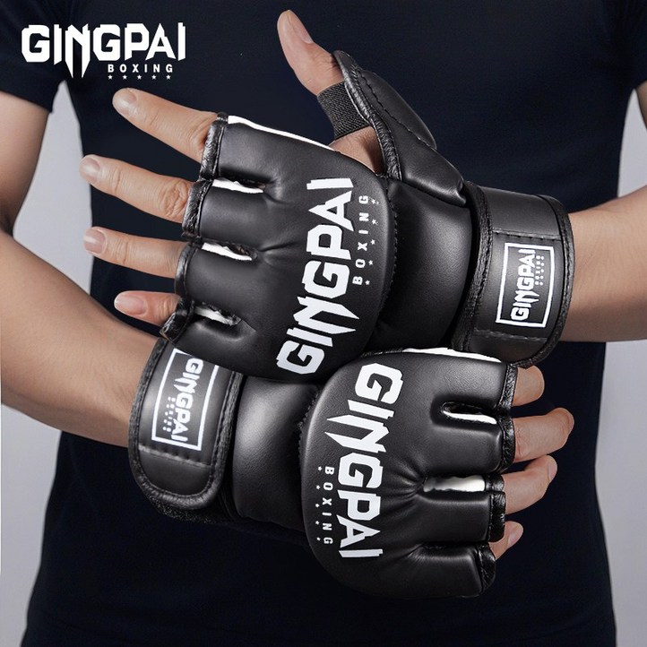 GINGPAI 징파이 복싱글러브 UFC 오픈핑거 글러브 주짓수 MMA 종합 격투기 글러브 GDYWBZ
