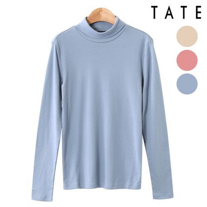 테이트 TATE 여성 베이직 하이넥 심플 티셔츠 3color  KAAW9WKL010