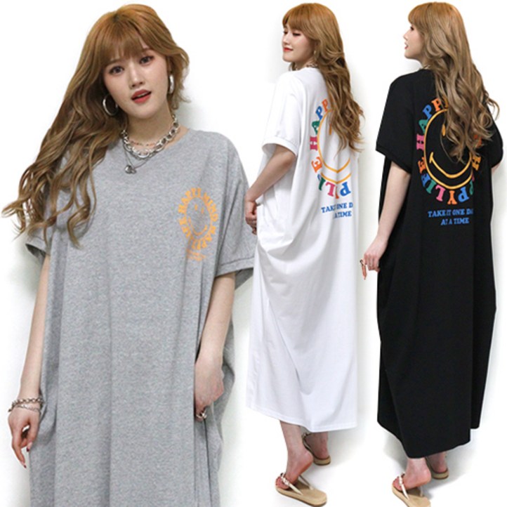 통통마녀 해피 스마일 N 원피스 3칼라 6 XL 까지 오버사이즈