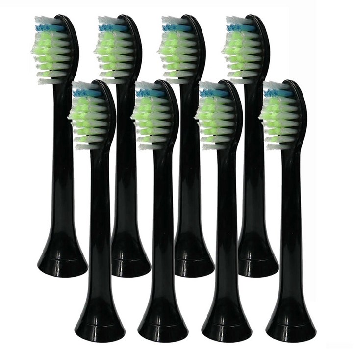 토비메모리 호환 필립스 전용 전동칫솔 실속형 옵티멀 칫솔모 HX6250 HX6263 HX6275 블랙, 8개, 필립스 블랙