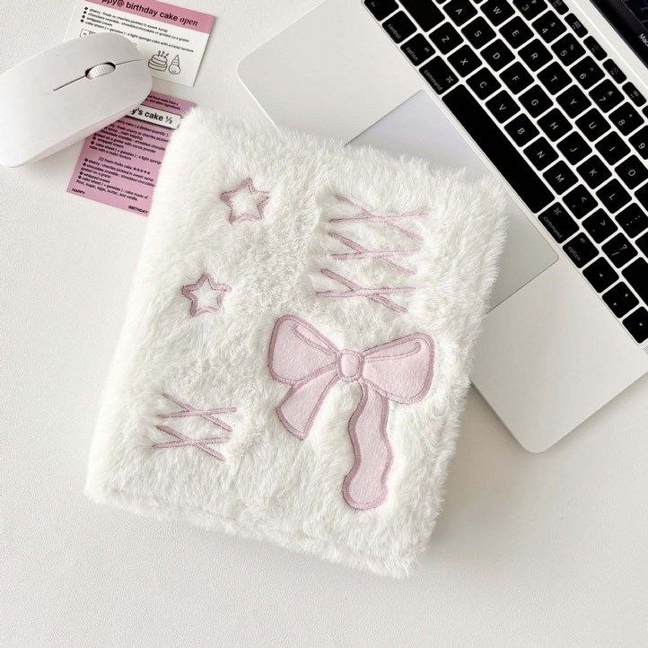 바닐라제이포카 리본 털바인더 북 6공 포토카드 앨범 포카바인더