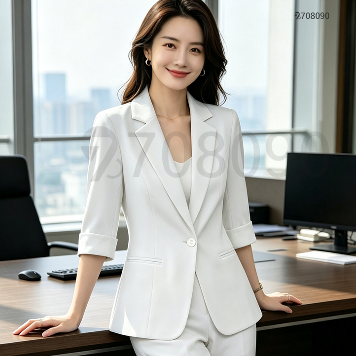 708090 여름 정장 코트 캐주얼 얇은 정장 상의