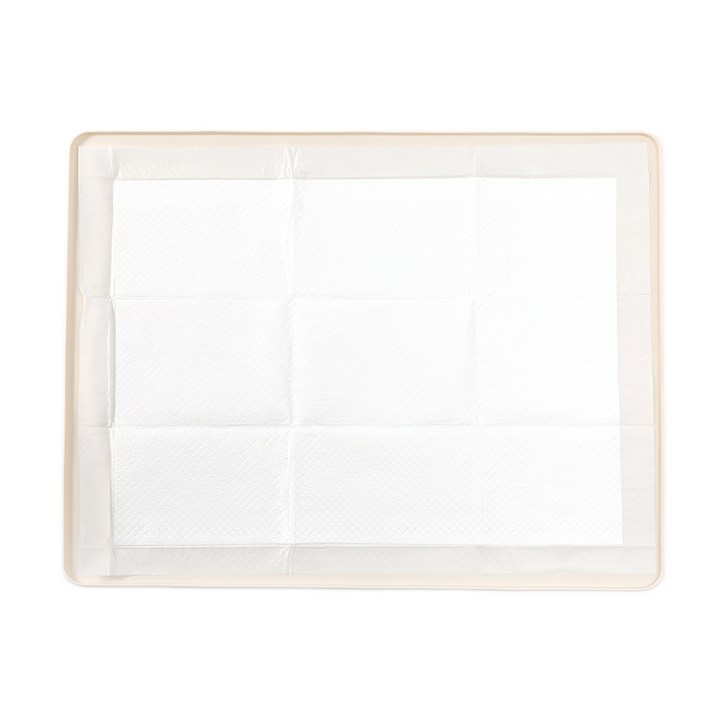 하이포 반려동물 논슬립 실리콘 배변매트 특대형, 1개, 베이지