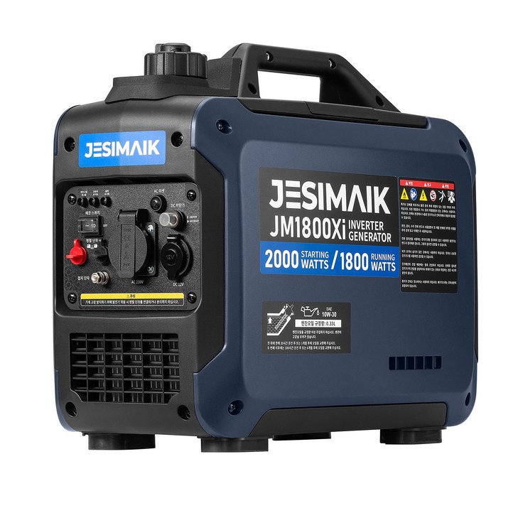 JESIMAIK JM1800Xi 소형 인버터 발전기 휴대용 14KG 초경량 정격출력 1.8kw, 1개