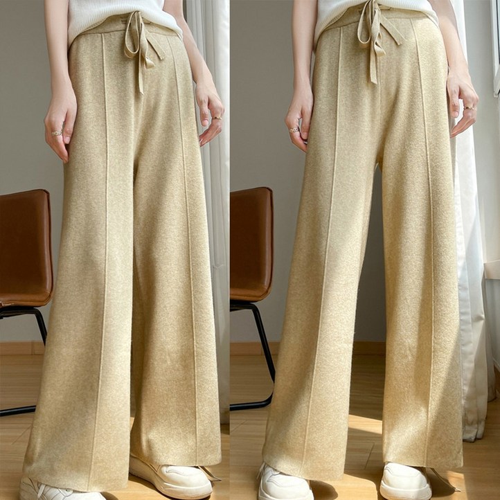 드마엘여성 비엘라 울 니트 팬츠 5color 가을 간절기 데일리 니트 바지