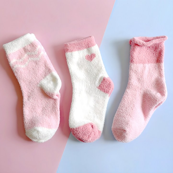 코코비도로시 아동용 블링 보온 수면양말 3족 세트