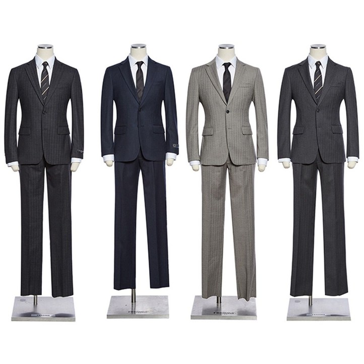 백화점 정품 25FW FW 한정수량 다크그레이 울 캐시미어 쉐도우 스판정장 4종택1 RPLMSJ54A NW5