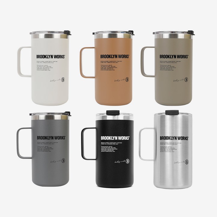 브루클린웍스 스테인리스 더블월 머그 532ml 브루클린웍스 스테인리스 더블월 머그 532ml