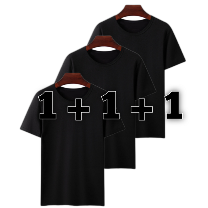 남녀공용 반팔티 3장 30수 면 100 코마사 무지 라운드 반팔 티셔츠