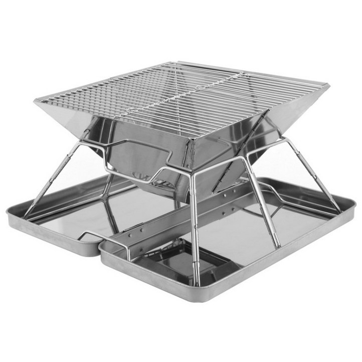 MOA  접이식 캠핑 화로대  아웃도어 미니 화로대 휴대용바베큐그릴 캠핑주방용품 숯불그릴 39cm