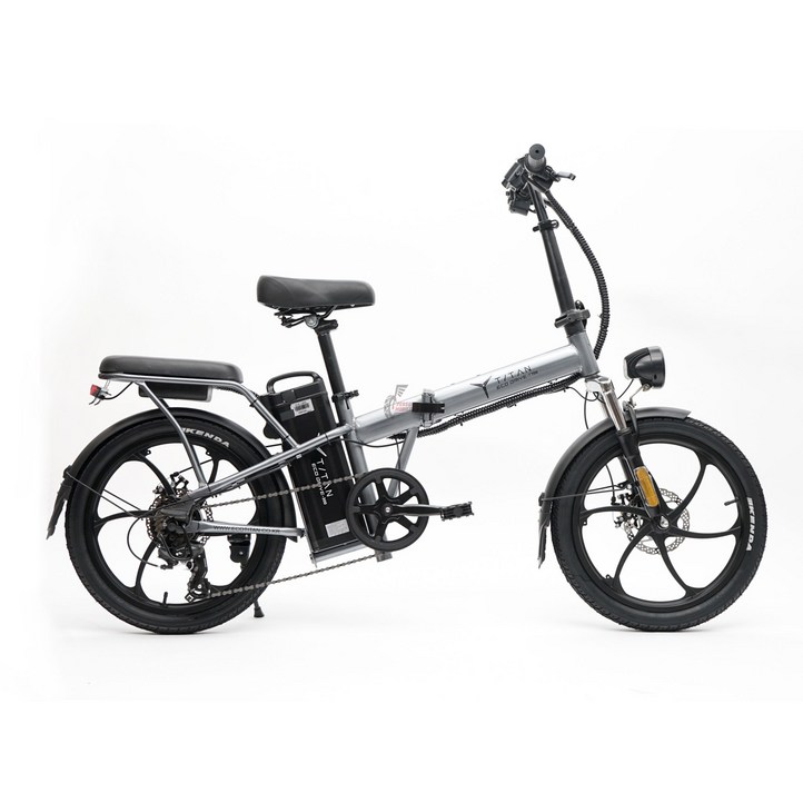 타이탄700 전기자전거 48v 13ah 21ah 500w 접이식 스로틀PAS겸용 자전거, 블랙