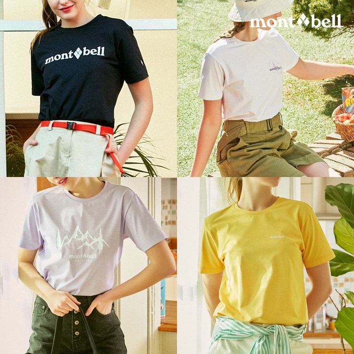 몽벨 여성 퍼포먼스L 그래픽 반팔 티셔츠MW3FMWRH83