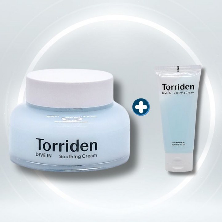 [본사정품/특별기획] 대용량 100ml+20ml 토리든 Torriden 다이브인 속보습 저분자 수분진정 히알루론산 수딩크림 피부진정 열감진정 쿨링감 민감피부
