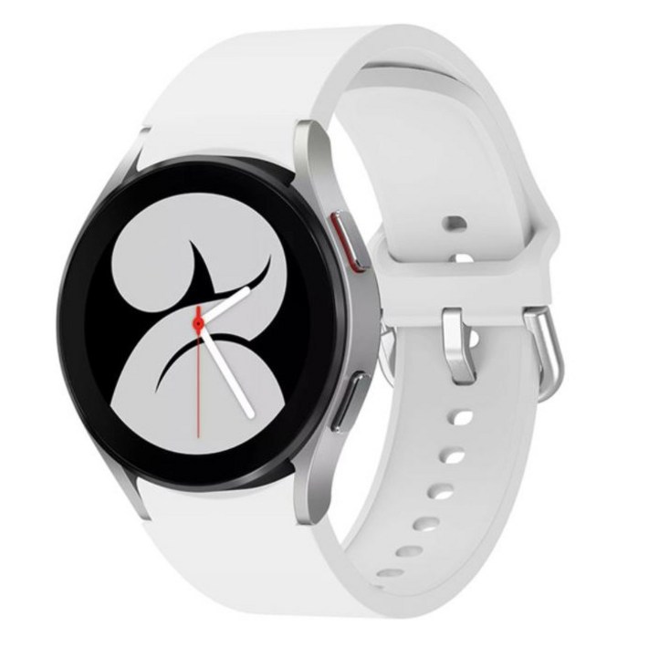 뮤지오 갤럭시워치 45 호환 실리콘 스포츠 스트랩, 화이트