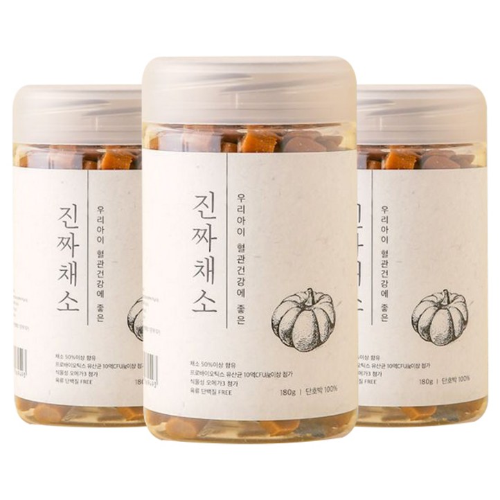 진짜채소 강아지 노즈워크 야채 간식 져키 180g 진짜채소 강아지 노즈워크 야채 간식 져키 180g
