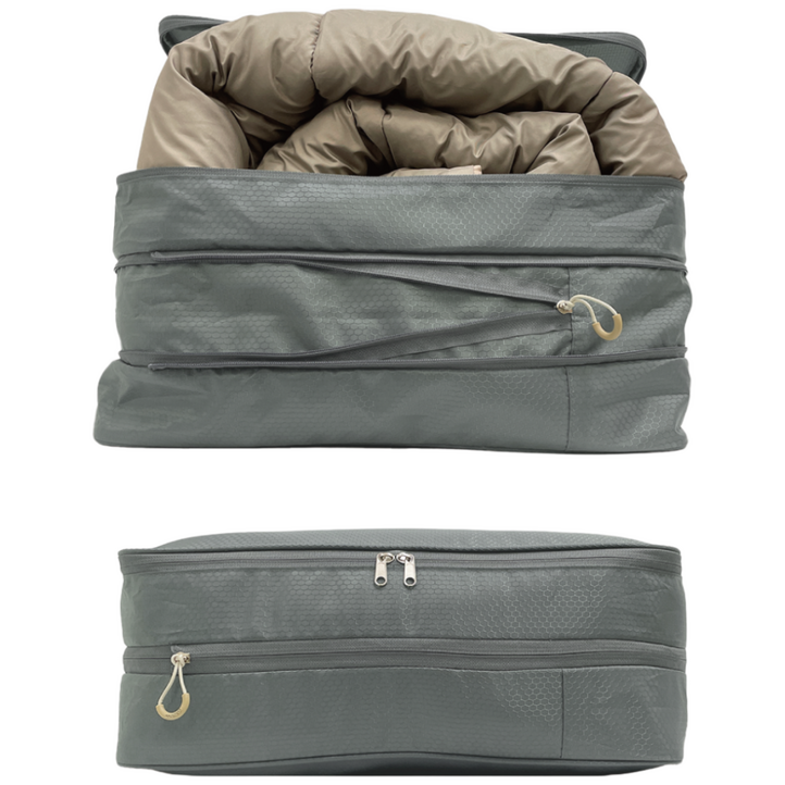 코지앤코 이불 압축 파우치 압축팩 2.0 차콜그레이, 1개, 2개입